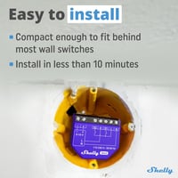 Shelly Dimmer 0/1-10V PM Gen3 WiFi okos fényerő szabályozó, távirányítás, Alexa és Google Home 3