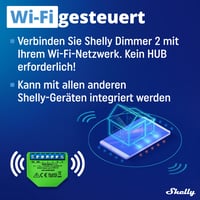 Variator de intensitate inteligent WiFi Shelly Dimmer 2, compatibil cu Alexa și Google Home, fără fir neutru, aplicație iOS și Android, nu necesită hub 4