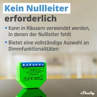 Variator de intensitate inteligent WiFi Shelly Dimmer 2, compatibil cu Alexa și Google Home, fără fir neutru, aplicație iOS și Android, nu necesită hub 2