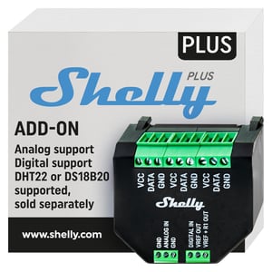Interfață pentru senzor de temperatură și umiditate Shelly Plus Add-On