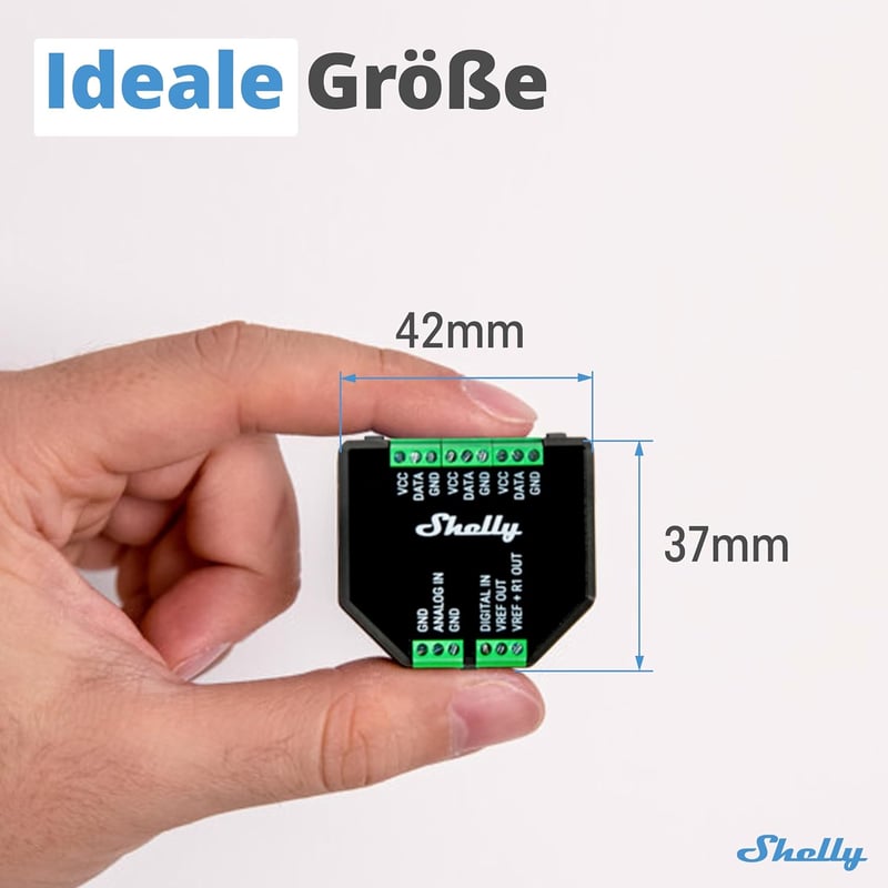 Shelly Plus Add-On hőmérséklet és páratartalom szenzor interfész