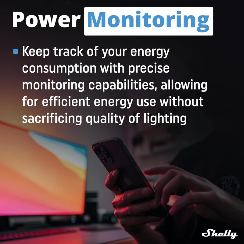 Shelly Plus RGBW PM WiFi LED szalag vezérlő, 12-24V, fogyasztásmérő, dimmer