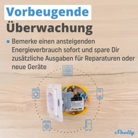 Inteligentný merač spotreby energie Shelly PM Mini Gen 3 WiFi a Bluetooth, 1 kanál, 16A, meranie spotreby v reálnom čase, kompatibilný s Alexa a Google Home, sk 6