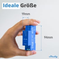 Întrerupător inteligent Shelly Pro 1 cu 1 canal, montabil pe șină DIN, cu LAN, WLAN și contacte fără potențial, 16A, compatibil cu Alexa, Google Home, iOS și Android 2