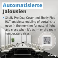 Shelly Pro Dual Cover/Shutter PM redőnyvezérlő, DIN sínre, LAN & Wi-Fi, 16 A 6