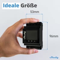 Shelly Pro Dual Cover/Shutter PM redőnyvezérlő, DIN sínre, LAN & Wi-Fi, 16 A 2