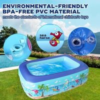 Piscină gonflabilă Shengruili pentru copii și familie – 100x70x28 cm – Cădiță portabilă pentru grădină și curte 5