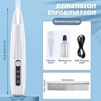 Shengruili Kutya Körömvágó Akkumulátoros LED Világítással Csendes Trimmer 2