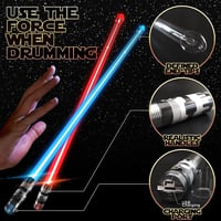 Shengruili LED Világító Dobverő 5A Piros Kék Fénnyel - Luminous Dobpálca Éjszakai Koncertekhez és Rendezvényekhez 4