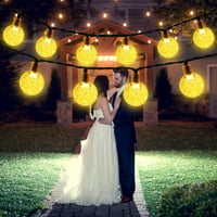 SHENKEY 60 LED napelemes tündérfény távirányítóval, vízálló kültéri dekoráció 1