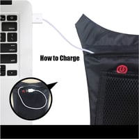 SHENKEY LED Irányjelzős Biztonsági Mellény Távirányítóval Vízálló USB Töltős 3