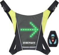 SHENKEY LED Irányjelzős Biztonsági Mellény Távirányítóval Vízálló USB Töltős 1
