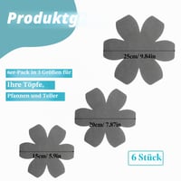 Set 6 protectoare din pâslă pentru tigăi SHENLIU, 3 dimensiuni (15/20/25 cm), gri - Separatoare antiderapante pentru protecția tigăilor, oalelor și vaselor 2