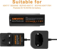 Shentec 6V töltő Paslode 404717 B20544E 900400 900420 900600 901000 902000 akkumulátorhoz 4