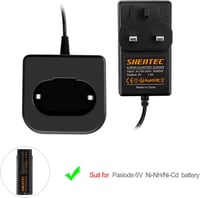Shentec 6V töltő Paslode 404717 B20544E 900400 900420 900600 901000 902000 akkumulátorhoz 7