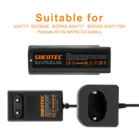 Încărcător Shentec 6V pentru baterii Paslode 404717 B20544E BCPAS-404717 404400 900400 900420 900600 901000 902000 B20720, dispozitiv de încărcare compatibil 4