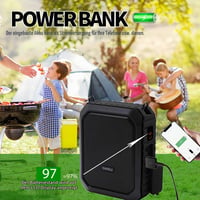 SHIDU 18W bezdrôtový reproduktor s UHF mikrofónom, prenosný Bluetooth PA systém, vodotesný, nabíjateľný hlavový mikrofón pre triedy a exteriér 5