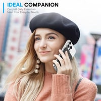 Husă portofel magnetică SHIELDON din piele naturală, cu suport de card detașabil și protecție RFID pentru iPhone 17 16 15 14 13 12, negru 9