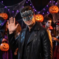 SHIFANQI Benátska maska pre mužov, čierno-strieborná retro maska na karneval, Halloween, maškarný ples, cosplay, priedušná a nastaviteľná 6