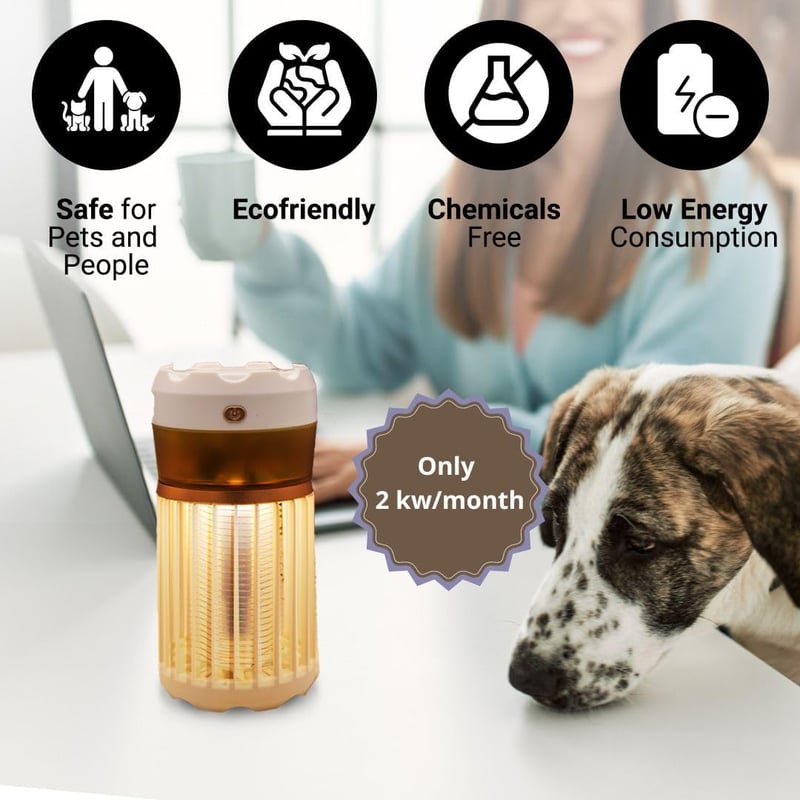 Shikova 3 az 1-ben Elektromos Szúnyogirtó Lámpa - USB Tölthető UV Rovarcsapda LED Világítással, 3000V, Bel- és Kültéri Használatra