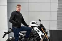 Geacă moto pentru bărbați SHIMA OpenAir cu protecții – protecție pentru spate AirForce, geacă textilă de vară cu ventilație mesh, negru, mărimea XXL 8