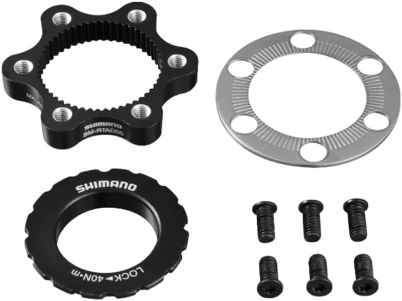 Shimano Centerlock Adapter 6-Hole zárológyűrűvel - 6, black
