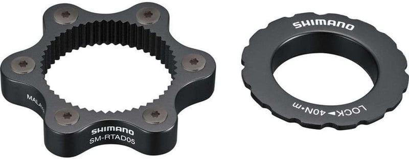 Shimano Centerlock Adapter 6-Hole zárológyűrűvel - 6, black