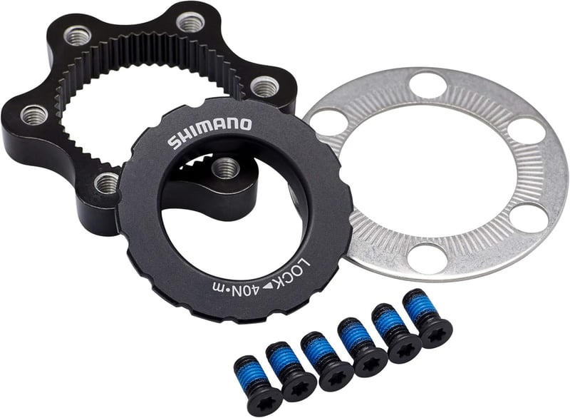 Shimano Centerlock Adapter 6-Hole zárológyűrűvel - 6, black