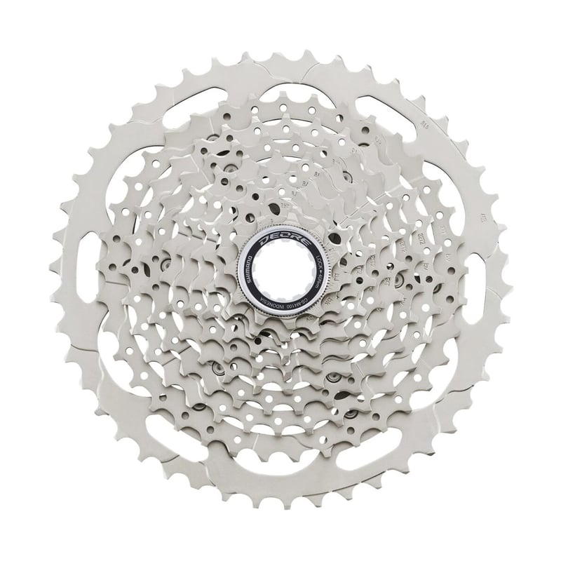 Casetă pinioane Shimano Deore CS-M4100 cu 10 viteze, 11-46 dinți, pentru bicicletă