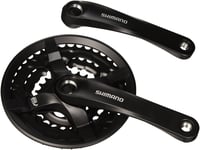 Kľuky Shimano FC-TY501, 6/7/8-rýchlostné, 42/34/24T, 170 mm, čierne, sada prevodníkov 1