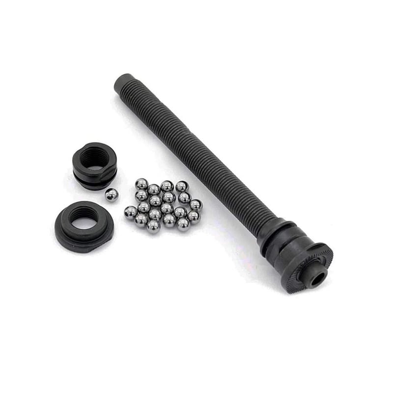 Butuc Shimano HB-RM66 cu ax tubular complet - Argintiu/Negru, 108 mm