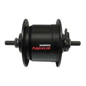 SHIMANO Nexus DH-C3000-3N dinamo nabla 3 W za V-brake kočnice s punom osovinom, crna, za 2019 MTB bicikl - 920 g