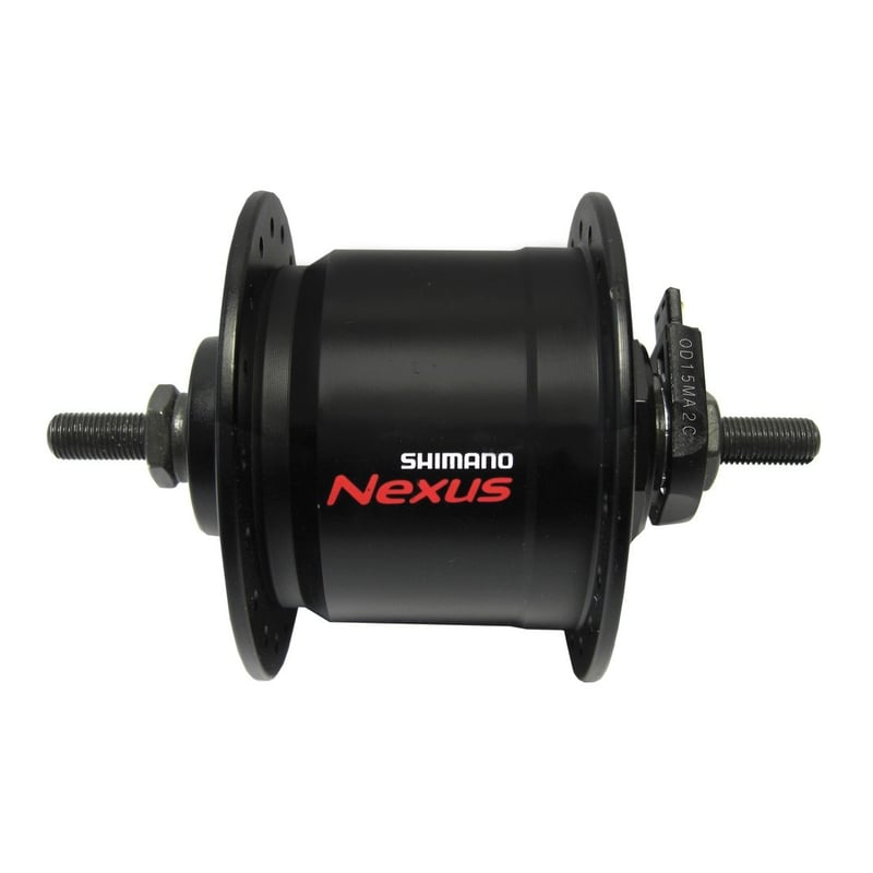 Dynamo náboj SHIMANO Nexus DH-C3000-3N 3 W pre ráfikové brzdy s pevnou osou, čierny, pre MTB bicykle 2019 - 920 g