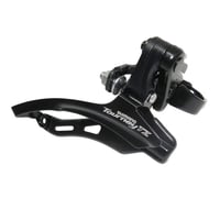 Schimbător față Shimano Tourney TZ FD-TZ500 MTB 6 viteze, 31.8mm, 42T, 66-69 grade, tragere de sus, negru 3