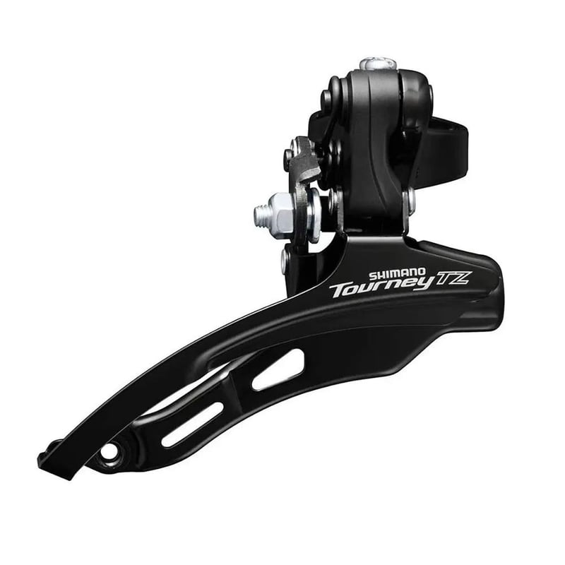 Schimbător față Shimano Tourney TZ FD-TZ500 MTB 6 viteze, 31.8mm, 42T, 66-69 grade, tragere de sus, negru