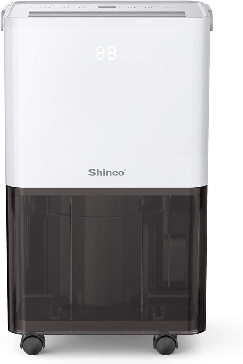 Shinco elektromos páramentesítő aktívszén-szűrővel, 10 l/nap, 45 m³