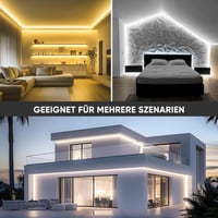 Shine Decor COB LED szalag 2m, 220V vízálló, meleg fehér, konyhai és kertészeti világítás 7