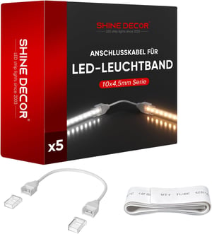 Shine Decor LED set konektora za svjetlosno crijevo 220V-230V, 10x4,5 mm - 5 kom.