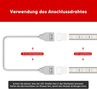 Shine Decor 5 db LED fénykábel csomag 220V 230V rugalmas 10x4,5mm 3