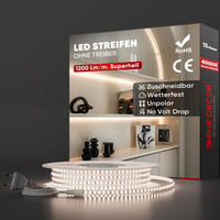 Shine Decor LED szalag 15m 220V IP65 vízálló 120LED/m semleges fehér 1