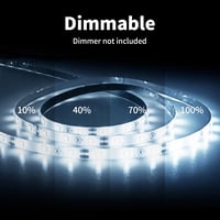 ShineBurky 12V LED szalag 5m hideg fehér vízálló öntapadós szalag 3