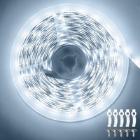 ShineBurky 12V LED szalag 5m hideg fehér vízálló öntapadós szalag 1