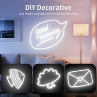ShineBurky 2m Neon LED szalag hideg fehér USB IP67 dimmerrel konyha dekoráció 5