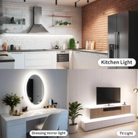 ShineBurky 2m Neon LED szalag hideg fehér USB IP67 dimmerrel konyha dekoráció 6