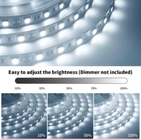 ShineBurky LED szalag 5m hideg fehér 300 LED SMD5050 12V öntapadós dekoráció 3