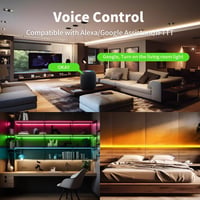 ShineBurky Smart LED szalag WiFi vezérlő RGB távirányítóval Alexa Google kompatibilis 6