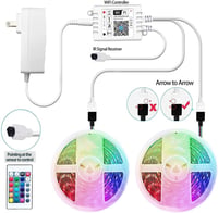 ShineBurky Smart LED szalag WiFi vezérlő RGB távirányítóval Alexa Google kompatibilis 7