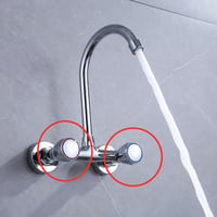 Shinekoo Csaptelep Fogantyú Szett, Fürdőszobai Csaphoz, Forró-Hideg Jelölés, 2 Darab 3