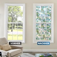 Folie pentru geam shinfly, opacă, autoadezivă, pentru protecția intimității | Folie de sticlă colorată, cu fixare electrostatică, 60x200 cm | Protecție UV pentru birou, sufragerie, dormitor, bucătărie 7