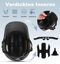Cască de bicicletă Shinmax pentru bărbați și femei, adulți, cu vizieră, ușoară, reglabilă, pentru oraș, trotinetă și role, 57-62 cm 6